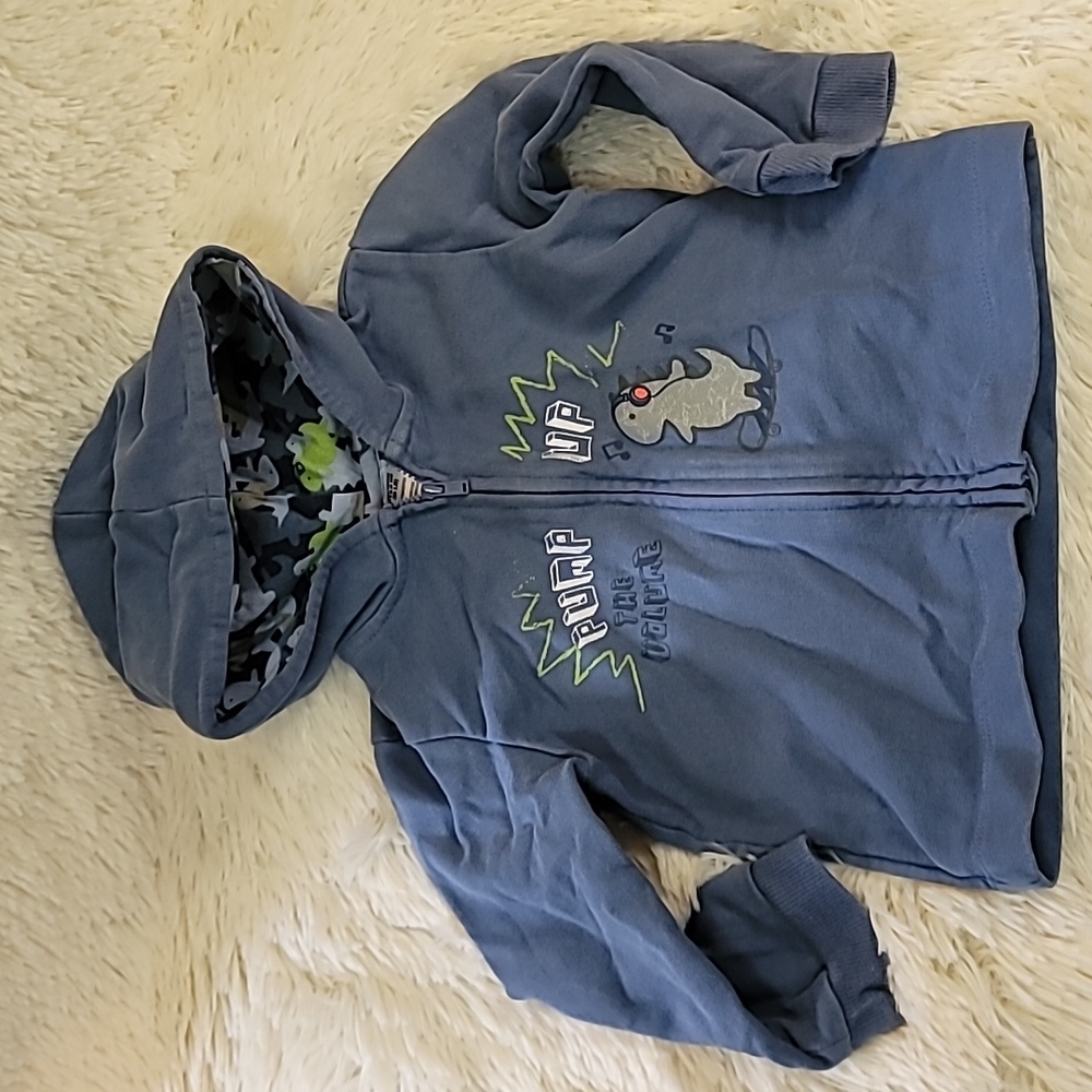 Toddler Boy zippered Hoody,  Size 24 months